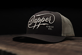 Dapper Cigar Co Brown Khaki Trucker Hat